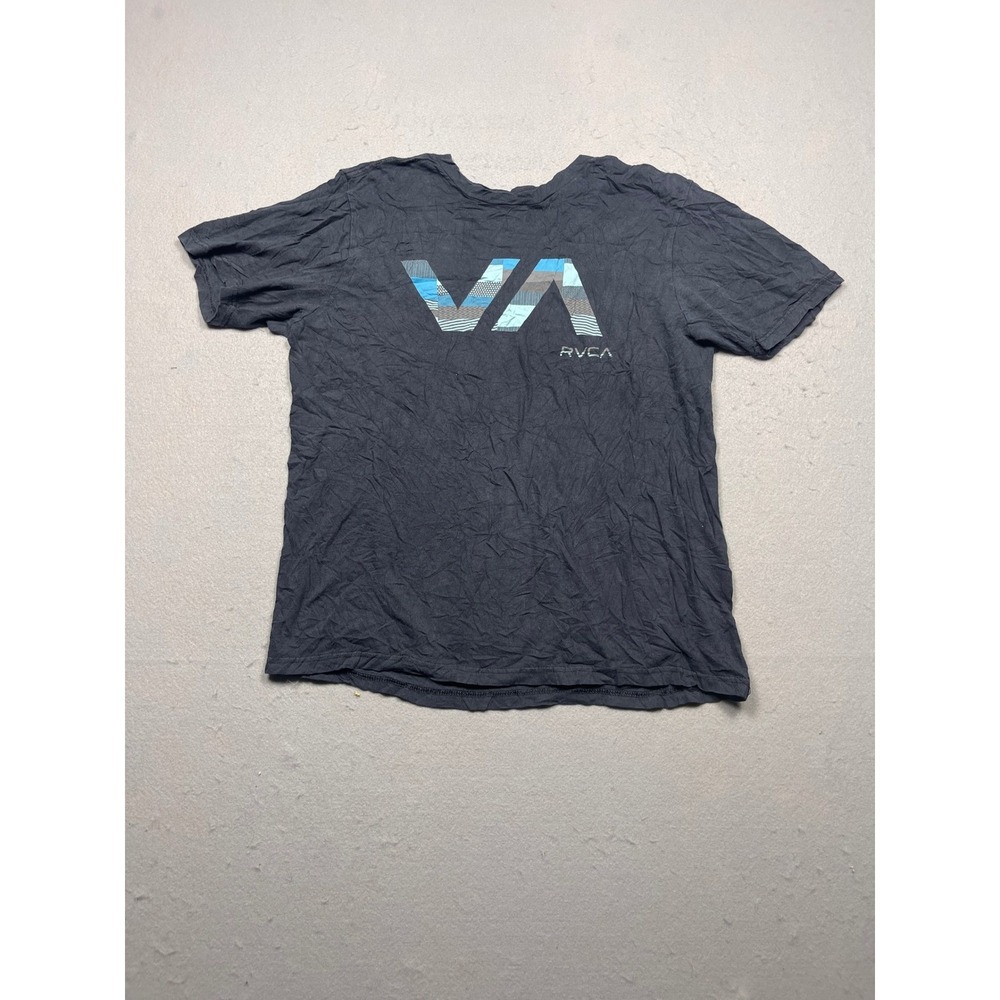 RVCA Artist Network Program T-Shirt Men Large Black Cotton Graphic Tee Excellent
